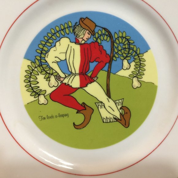 Twelve Days Of Christmas 10 Inch Plate Ten Lords - Picture 3 of 6